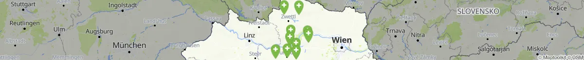 Kartenansicht für Apotheken-Notdienste in der Nähe von Schönbach (Zwettl, Niederösterreich)